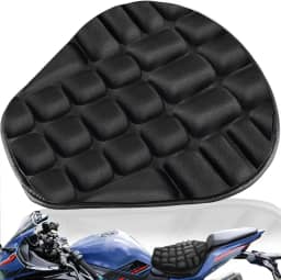Almofada de assento de motocicleta, Banco Capa Assento Almofada Moto, assento passageiro motocicleta, Capa assento respirável 3D com absorção choque,Compatível com todos os modelos do mercado