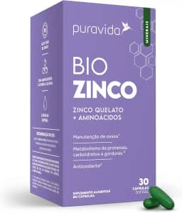 Puravida Suplemento alimentar Bio Zinco 30 cápsulas