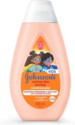 Condicionador Infantil Para Cabelos Cacheados Johnson's Cachos Dos Sonhos, 200ml