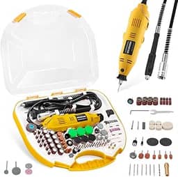 Micro Retifica, Micro Retífica com 211 Acessórios E Maleta, Mini Retifica, Retifica (200-240V), para Cortes E Desbastes, 180W, 10000-37000r/min