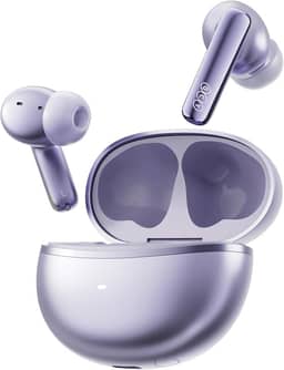 Fones de Ouvido Sem Fio QCY MeloBuds N70, Bluetooth 6.0,Intra Auricular,à Prova D'água IPX5,50 h de Bateria,Com Microfone Embutido,leves e Confortáveis para Corrida/Academia,Preto (Roxo)