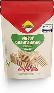 Lowçucar Wafer Quadradinho Sabor Limão Zero Açúcares 115g