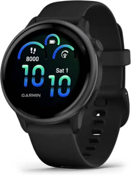 Garmin Relógio Vivoactive 6 Preto 43mm com Monitor Cardíaco de Pulso e GPS