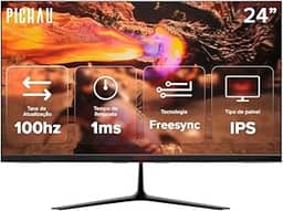 Monitor Gamer Pichau Athen V3 | 23,8″ | IPS | FHD | 1 ms | 100 Hz | HDMI/VGA | PG-ATH24V3-BL01