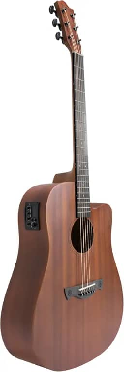 VIOLÃO GRAND AUDITORIUM CUTAWAY EQ AÇO T/SAPELE B/S SAPELE DALLAS GRAN RESERVA NTOP TAGIMA