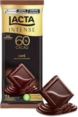 Chocolate Lacta Intense 60% cacau café 85g
