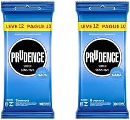 Preservativos Prudence Extra Fina Sensação De Não Usar Nada 24 Camisinhas
