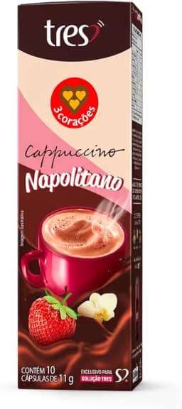 Capsula de Cappuccino Napolitano TRES 3 Corações 10 unid