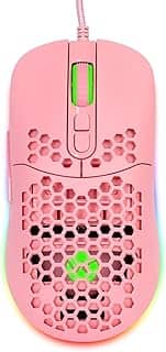 Vinik, MOUSE GAMER VX GAMING VOID COM LED RGB- 7600 DPI ROSA COM CABO USB 1.8 METRO – MGV120R - VINIK, 65402