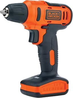 BLACK+DECKER Furadeira e Parafusadeira 3/8" LD12S e 13 Acessórios 12V