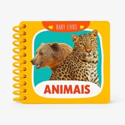 Mini Livros Brinquedos Educativos 2 anos Para Menino e Menina Tema Animais