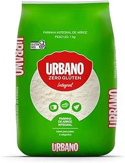 Urbano, Farinha de Arroz Integral, Zero Glúten - 1kg