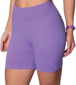 Short Academia Feminino Zero Transparência Sem Costura Poliamida Selene Adulto