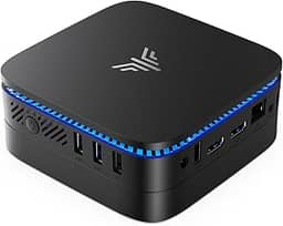KAMRUI Mini PC AK1PLUS N95, processador Intel N95 (até 3,4 GHz), 8 GB DDR4 RAM 256 GB M.2 SSD, computador desktop 11 PRO suporta SSD de 2,5 polegadas, Dual 4K, WiFi, Ethernet para negócios, escritório
