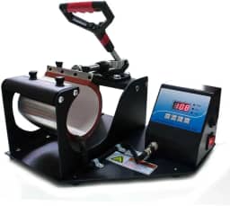 PRENSA TÉRMICA PRETA PARA SUBLIMAÇÃO EM CANECAS SQUEEZES COPOS - 220V