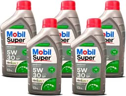 Kit Troca 5 L Óleo de Motor Sae 5w30 Mobil Super Dexos 1 Api Sp ilsac Gf-6a Sintetico