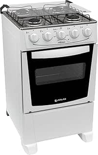 Fogão 4 Bocas Atlas Mônaco Plus Acendimento Automático Branco