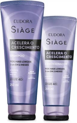 Eudora Kit Siàge Acelera o Crescimento: Shampoo 250ml + Condicionador 200ml