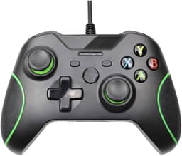 Controle com Fio para Xbox One com Vibração Dupla, de 3,5 mm para PC Windows 7/8/10 Xbox One, HNQH