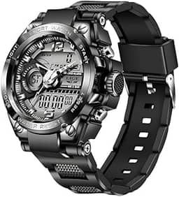 Relógio Masculino Militar Digital 'Ultra Strong '– Blindado, À Prova D’Água 5ATM, Display Luminoso, Cronômetro e Alarme – Esportivo e Resistente
