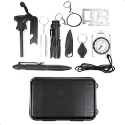 Kit de Sobrevivência Completo Lorben Tático Emergência Defesa Pessoal Viagem Camping Acampamento-GT6367