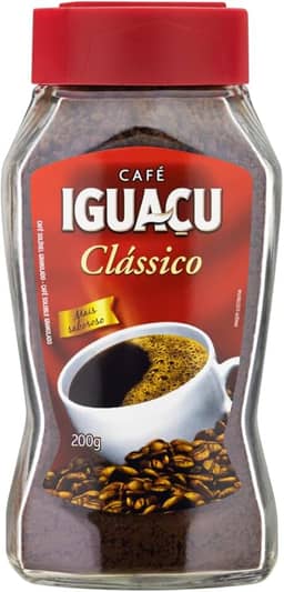 Café Solúvel Granulado Clássico Iguaçu Vidro 200g