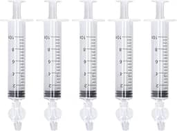 Aspirador Nasal para Bebés, 5 Pcs Seringa Nasal para Bebê Limpador Portátil de Nariz Infantil com Ponta de Silicone Ferramenta de Lavagem de Nariz de Bebé para Bebês Crianças (10ml)