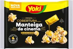 Pipoca para Micro-Ondas com Sal Cobertura Manteiga Yoki Pacote 105g