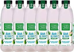 Kit 6x Água De Coco Integral Campo Largo Garrafa 900 Ml Natural Sem Conservante Fardo