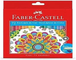 Lapis de cor, Faber-Castell, Ecolápis 72 cores,Multicor
