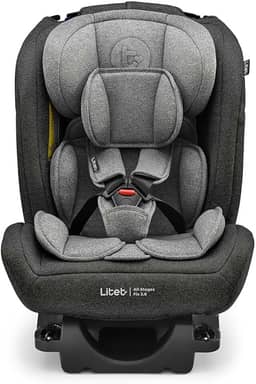 Cadeira para Auto 0-36Kg Isofix Litet All Stages Fix 2.0 Preta e Cinza - BB452