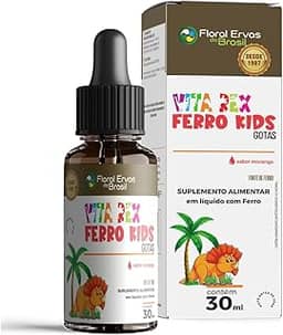 Vitamina Infantil Ferro Kids em Gotas Sabor Morango 30ML