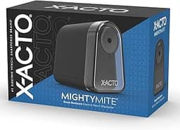X-ACTO Apontador de lápis elétrico Mighty Mite preto/prata (19501/19501X)