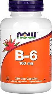 NOW Foods Vitamina B-6 100mg 250 Cáps Importado