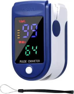 Oxímetro Digital de Dedo, Medidor Saturação Sangue, Pilha, AVIBES