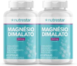 Kit 2x Magnésio Dimalato 260mg, 120 Cápsulas Nutrestar