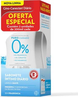 Kit GINO-CANESTEN Sabonete Intimo Puro Cuidado 200ml (2 unidades)