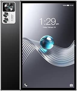 Tablet de 10.1 polegadas, Android 13 Tablet, 6GB RAM + 128GB ROM, Processador de 8 núcleo，WiFi, Bluetooth (Preto)