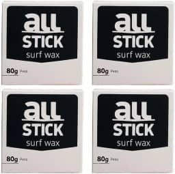 Parafina Surf All Stick 80g Parafina para prancha de surf, longboard, Skimboard, Funboard Kit com 4 und + raspador