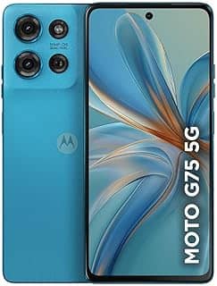 Smartphone Motorola Moto g75 5G - 256GB 16GB (8GB RAM+8GB Ram Boost) e 50MP Sony Lytia 600 Camera Moto AI Ultrarresistencia militar - Azul