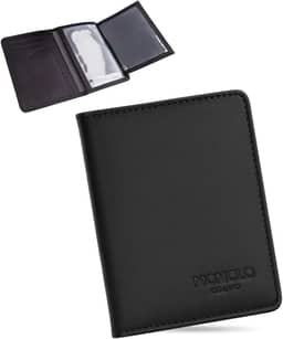 Carteira Porta Cartão Masculina Couro Legítimo Slim RG CNH MONOLO