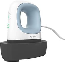 Cricut EasyPress Mini Prensa de Calor - Zen Blue 110V, para Pequenos Objetos como Sapatos, Pelúcias, Bonés e Mais, 3 Configurações de Calor e Ponta de Precisão, Placa de Aquecimento com Revestimento Cerâmico, Compacta e Leve