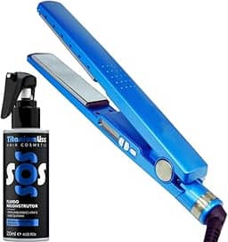 Prancha Chapinha Profissional Nano Titanium 450°F Bi Volt Protetor Térmico SOS Titanium Liss