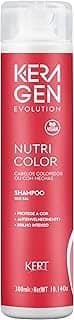 Keraton, Shampoo para cabelos, Coloridos e com mechas, Nutri Color, Evolution, Keragen, 300ml, Vermelho