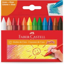 Gizão de Cera Faber-Castell - 12 Cores