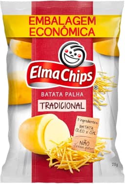 Batata Palha Tradicional Elma Chips Pacote 215g