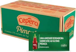 Molho de Pimenta Cepêra Sachê 5g Caixa C/ 175 Unidades