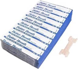 Fashion Fidgets 100 Unidades Dilatador Nasal Anti Ronco Tiras Nasais Adesivas Que Melhoram a Respiração Durma Melhor Respire Melhor (Médio 55x16mm)