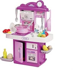 Cozinha Infantil De Brinquedo Completa Sai Água e Som Com Acessórios Faz de conta