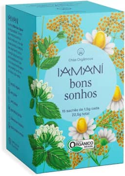 Chá Iamaní Bons Sonhos Camomila Calmante Melissa Orgânicos